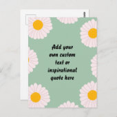 Creëer uw eigen Motivatie Citaat van de Stappelblo Briefkaart (Voorkant / Achterkant)