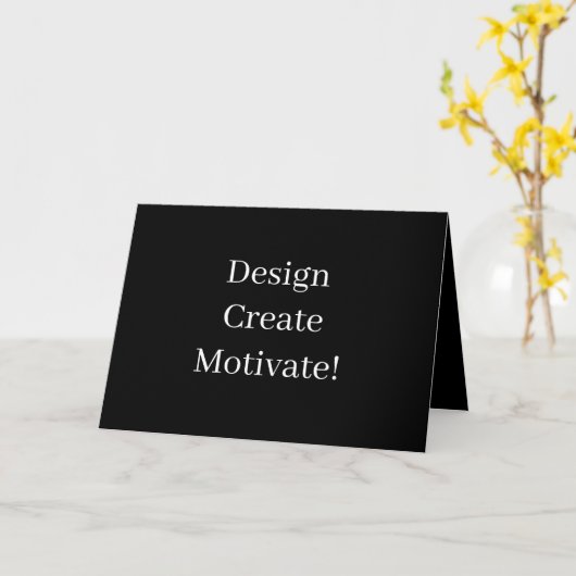 Creëer Uw eigen Motivatie horizontaal Kaart (Gele Bloem)