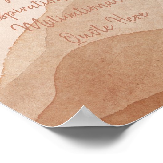 Creëer Uw eigen Motivatie Inspirerend aangepaste  Poster (Hoek)