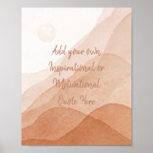 Creëer Uw eigen Motivatie Inspirerend aangepaste  Poster (Voorkant)