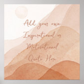 Creëer Uw eigen Motivatie Inspirerend aangepaste  Poster (Voorkant)