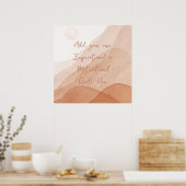 Creëer Uw eigen Motivatie Inspirerend aangepaste  Poster (Keuken)