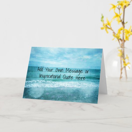 Creëer uw eigen Motivatie Inspirerend Citaat Kaart (Gele Bloem)