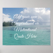 Creëer Uw eigen Motivatie Inspirerend Oceaan Poster (Voorkant)