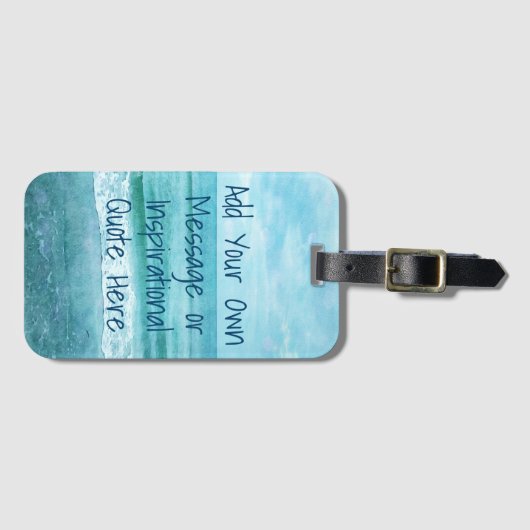 Creëer Uw eigen Motivatie Inspirerend prijsopgave Bagagelabel (Voorkant (horizontaal))