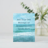 Creëer Uw eigen Motivatie Inspirerend prijsopgave Briefkaart (Staand voorkant)