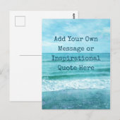 Creëer Uw eigen Motivatie Inspirerend prijsopgave Briefkaart (Voorkant / Achterkant)