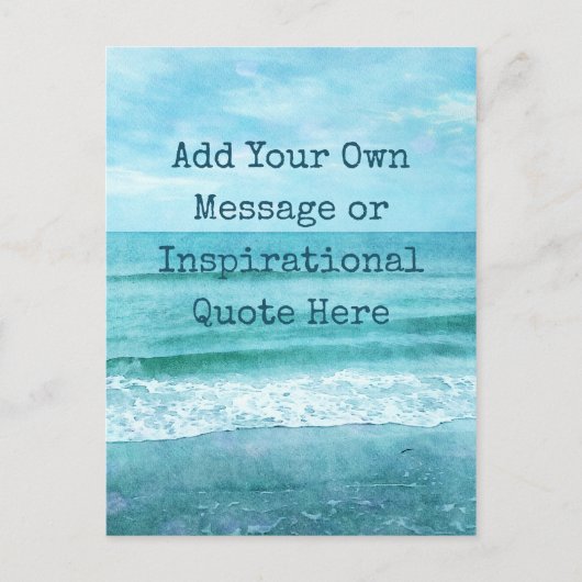 Creëer Uw eigen Motivatie Inspirerend prijsopgave Briefkaart (Voorkant)