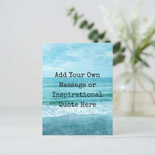 Creëer Uw eigen Motivatie Inspirerend prijsopgave Briefkaart (Staand voorkant)