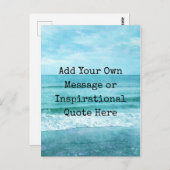 Creëer Uw eigen Motivatie Inspirerend prijsopgave Briefkaart (Voorkant / Achterkant)