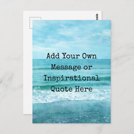 Creëer Uw eigen Motivatie Inspirerend prijsopgave Briefkaart (Voorkant / Achterkant)