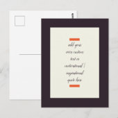 Creëer Uw eigen Motivatie/Inspirerend prijsopgave Briefkaart (Voorkant / Achterkant)