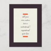 Creëer Uw eigen Motivatie/Inspirerend prijsopgave Briefkaart (Voorkant)