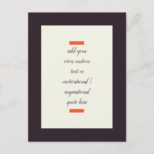 Creëer Uw eigen Motivatie/Inspirerend prijsopgave Briefkaart (Voorkant)