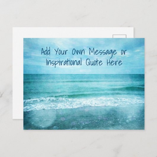 Creëer Uw eigen Motivatie Inspirerend prijsopgave Briefkaart (Voorkant / Achterkant)