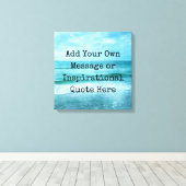 Creëer Uw eigen Motivatie Inspirerend prijsopgave Canvas Afdruk (Insitu (Houten vloer))