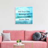 Creëer Uw eigen Motivatie Inspirerend prijsopgave Canvas Afdruk (Insitu (Woonkamer))