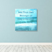 Creëer Uw eigen Motivatie Inspirerend prijsopgave Canvas Afdruk (Insitu (Houten vloer))