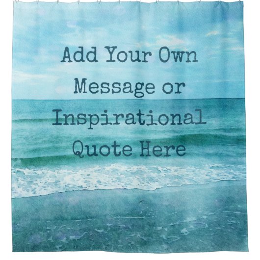 Creëer Uw eigen Motivatie Inspirerend prijsopgave Douchegordijn (Voorkant)