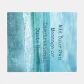 Creëer Uw eigen Motivatie Inspirerend prijsopgave Fleece Deken (Voorkant (Horizontaal))