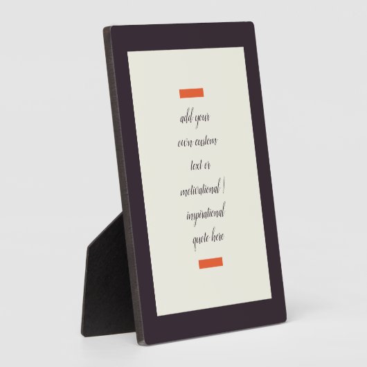 Creëer Uw eigen Motivatie/Inspirerend prijsopgave Fotoplaat (Zijkant)