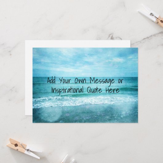 Creëer Uw eigen Motivatie Inspirerend prijsopgave Kaart (Voorkant / Achterkant in situ)