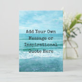 Creëer Uw eigen Motivatie Inspirerend prijsopgave Kaart (Staand voorkant)