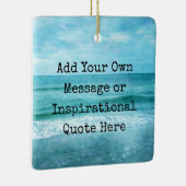 Creëer Uw eigen Motivatie Inspirerend prijsopgave Keramisch Ornament (Rechts)