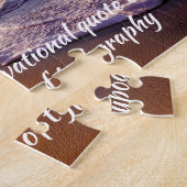 Creëer Uw eigen Motivatie Inspirerend prijsopgave Legpuzzel (Zijkant)