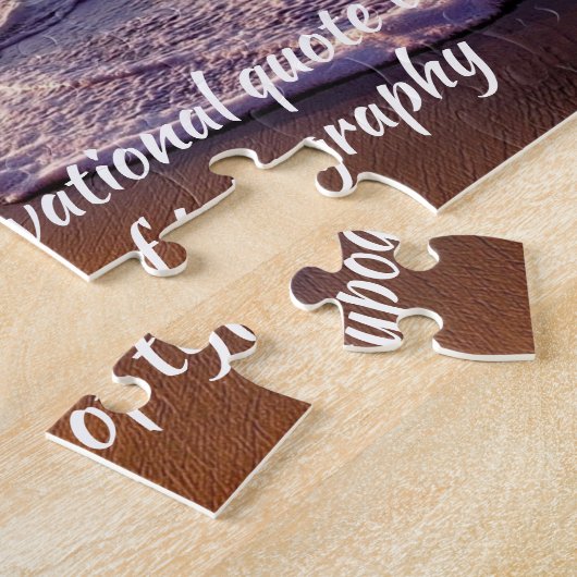 Creëer Uw eigen Motivatie Inspirerend prijsopgave Legpuzzel (Zijkant)