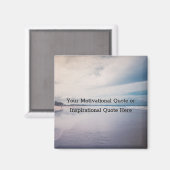 Creëer Uw eigen Motivatie Inspirerend prijsopgave Magneet (Voorkant / Achterkant)