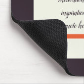 Creëer Uw eigen Motivatie/Inspirerend prijsopgave Muismat (Hoek)