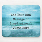 Creëer Uw eigen Motivatie Inspirerend prijsopgave Muismat (Voorkant)