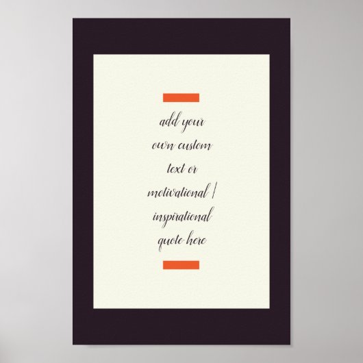 Creëer Uw eigen Motivatie/Inspirerend prijsopgave Poster (Voorkant)