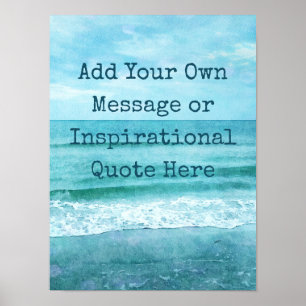 Creëer Uw eigen Motivatie Inspirerend prijsopgave Poster