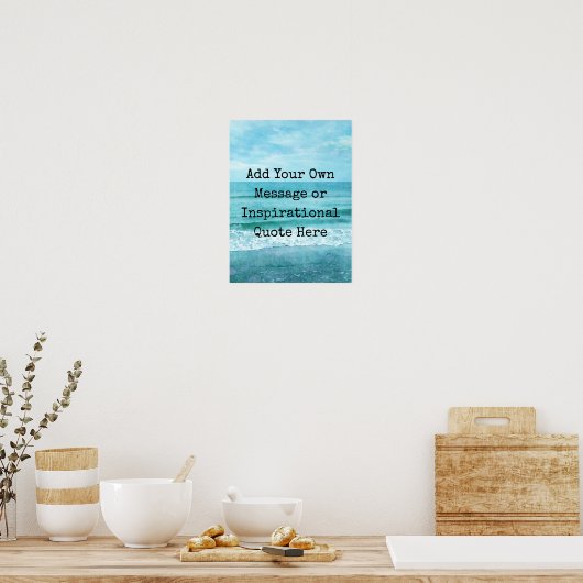 Creëer Uw eigen Motivatie Inspirerend prijsopgave Poster (Keuken)