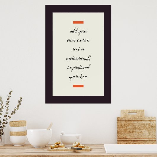 Creëer Uw eigen Motivatie/Inspirerend prijsopgave Poster (Keuken)