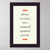 Creëer Uw eigen Motivatie/Inspirerend prijsopgave Poster (Voorkant)