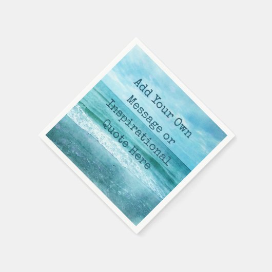 Creëer Uw eigen Motivatie Inspirerend prijsopgave Servet (Hoek)