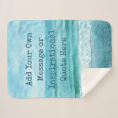 Creëer Uw eigen Motivatie Inspirerend prijsopgave Sherpa Deken (Voorkant (horizontaal))