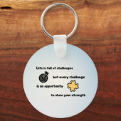 Creëer Uw eigen Motivatie Inspirerend prijsopgave Sleutelhanger (Voorkant)