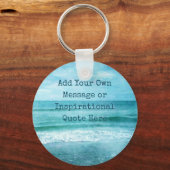 Creëer Uw eigen Motivatie Inspirerend prijsopgave Sleutelhanger (Voorkant)