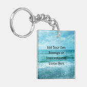 Creëer Uw eigen Motivatie Inspirerend prijsopgave Sleutelhanger (Voorkant Links)