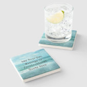 Creëer Uw eigen Motivatie Inspirerend prijsopgave Stenen Onderzetter (Zijkant)