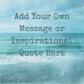 Creëer Uw eigen Motivatie Inspirerend prijsopgave Sticker (Voorkant)