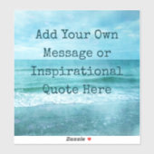 Creëer Uw eigen Motivatie Inspirerend prijsopgave Sticker (Vel)