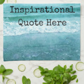 Creëer Uw eigen Motivatie Inspirerend prijsopgave Theedoek (Gevouwen)