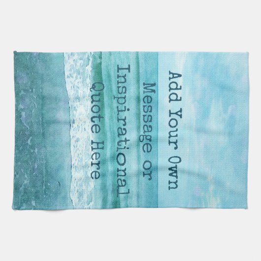 Creëer Uw eigen Motivatie Inspirerend prijsopgave Theedoek (Horizontaal)