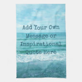 Creëer Uw eigen Motivatie Inspirerend prijsopgave Theedoek (Verticaal)