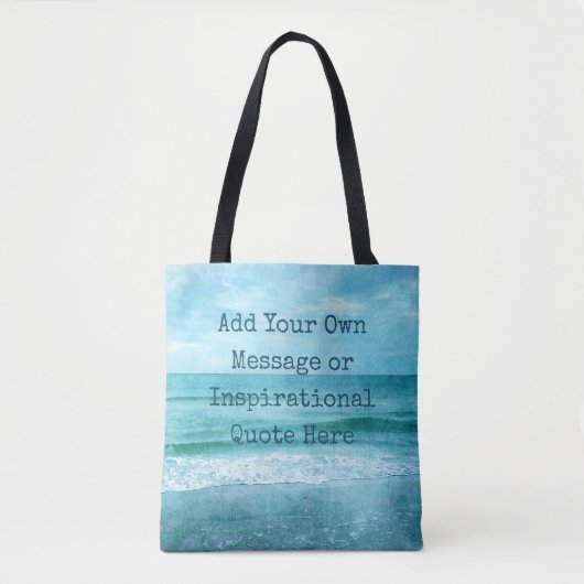 Creëer Uw eigen Motivatie Inspirerend prijsopgave Tote Bag (Voorkant)